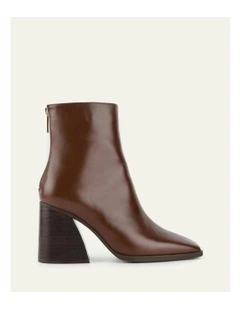 Hattie High Ankle Boots in Chestnut