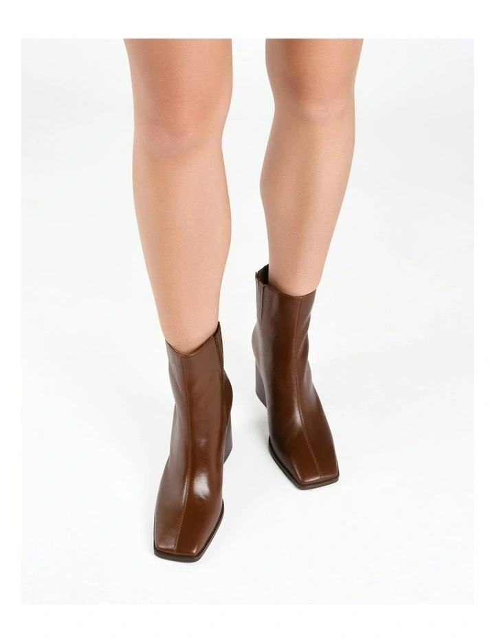 Hattie High Ankle Boots in Chestnut image 2