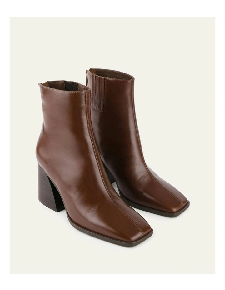 Hattie High Ankle Boots in Chestnut image 3
