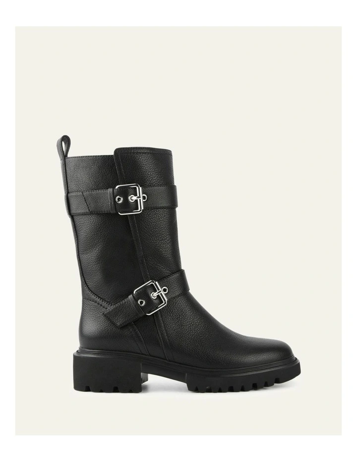 Elliot Flat Ankle Boots in Black image 1