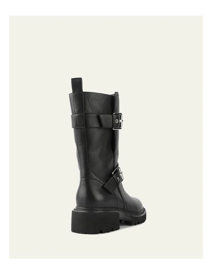 Elliot Flat Ankle Boots in Black image 5