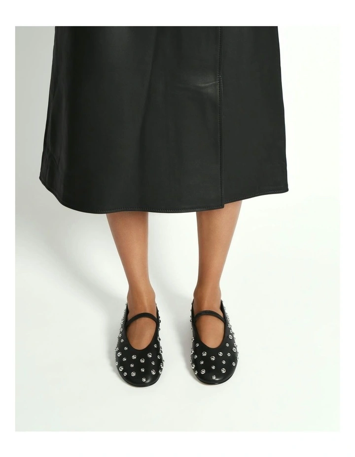 Goldie Casual Flats in Black image 2