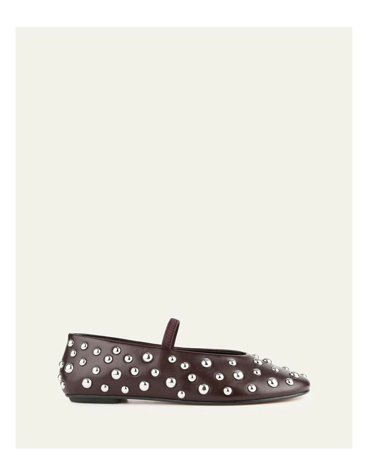 Goldie Casual Flats in Merlot image 1