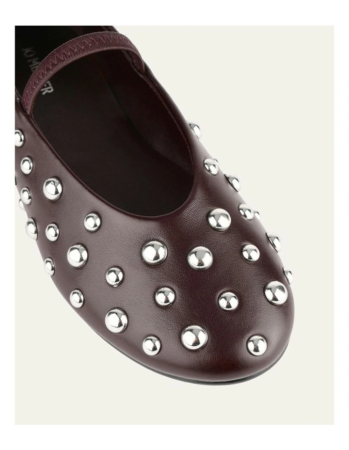 Goldie Casual Flats in Merlot image 4