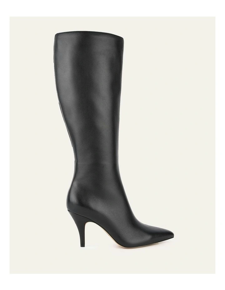Lotus Knee Boots in Black image 1