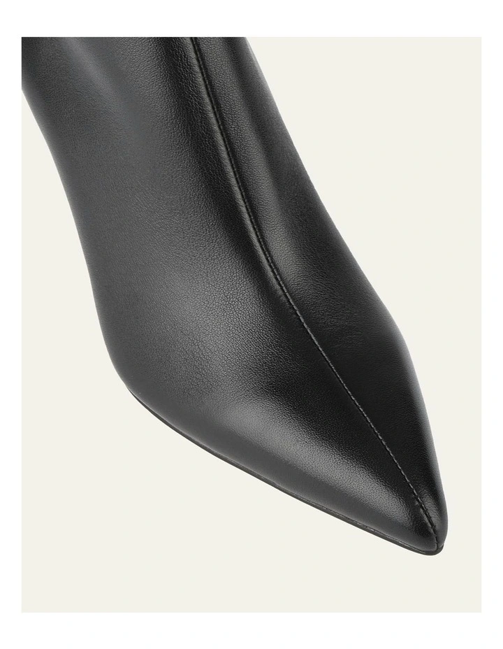 Lotus Knee Boots in Black image 4