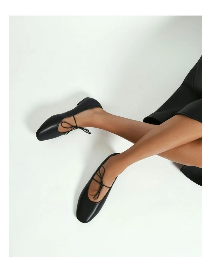 Petal Casual Flats in Black image 2