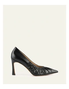 Leather Sinclair High Heels in Black