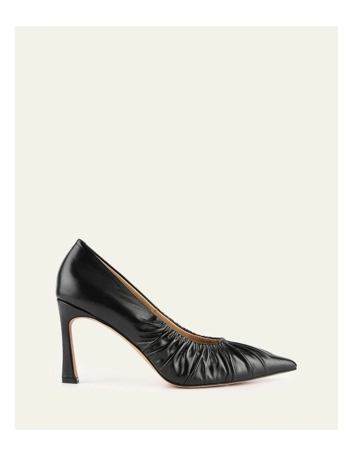 Leather Sinclair High Heels in Black image 1