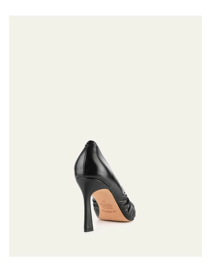 Leather Sinclair High Heels in Black image 5