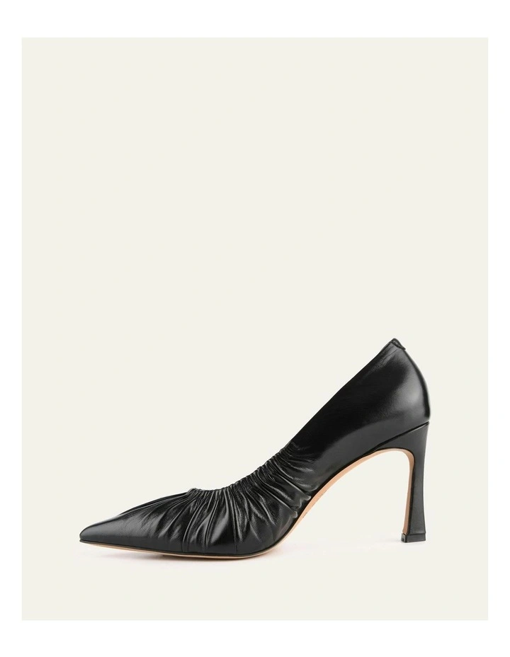 Leather Sinclair High Heels in Black image 6