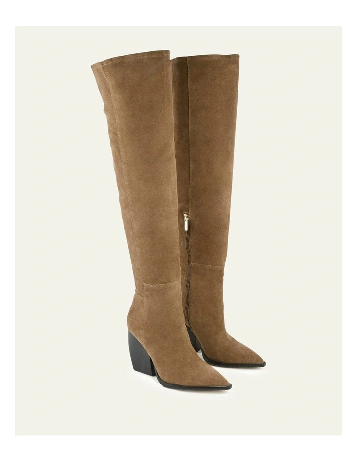 Uma Over The Knee Boots in Bark image 3