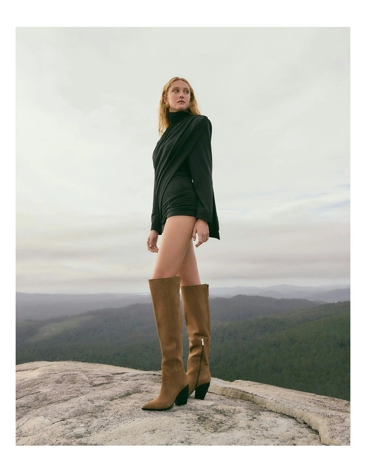 Uma Over The Knee Boots in Bark image 7