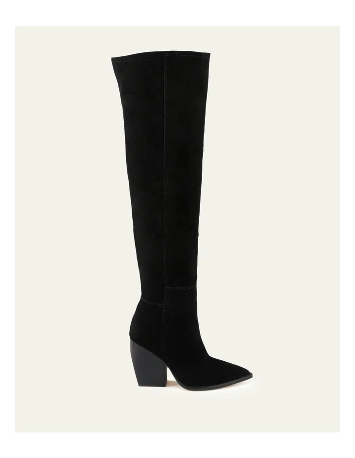 Uma Over The Knee Boots in Black image 1