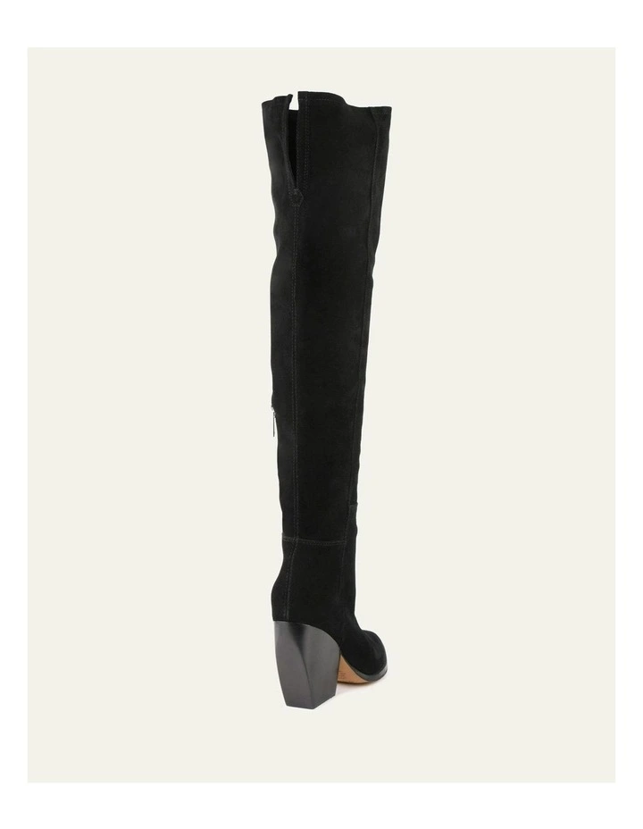 Uma Over The Knee Boots in Black image 5