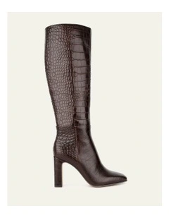 Stormi Knee Boots in Chocolate