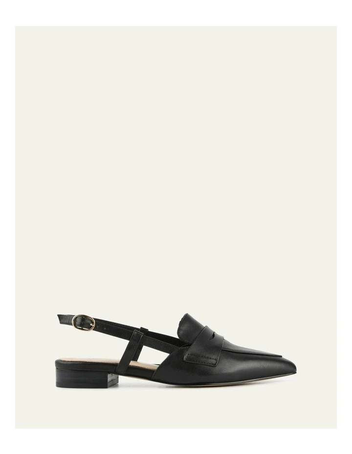 Leather Eloise Dress Flats in Black image 1