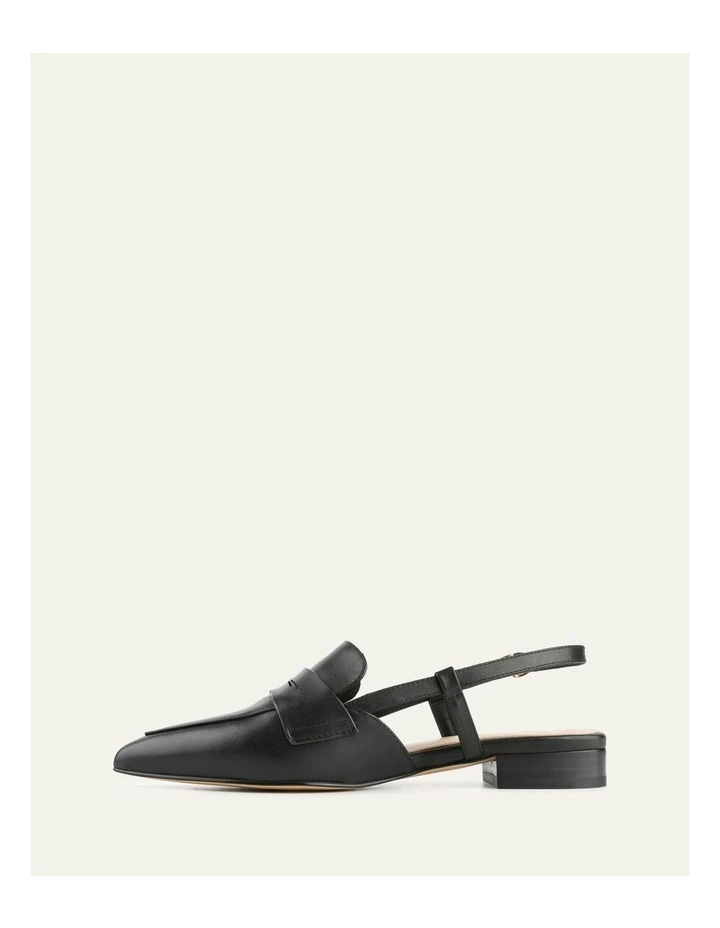Leather Eloise Dress Flats in Black image 6