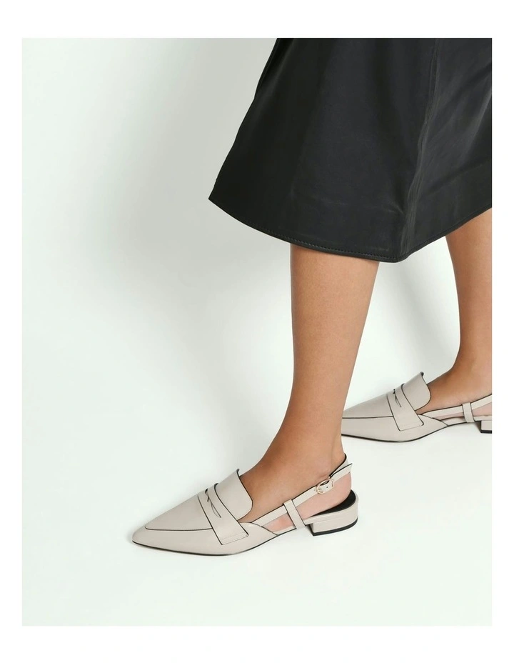 Eloise Dress Flats in Bone image 2