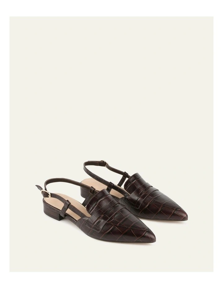 Eloise Dress Flats in Chocolate image 3