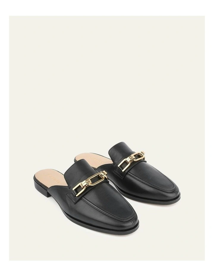 Reign Leather Loafers in Black image 3