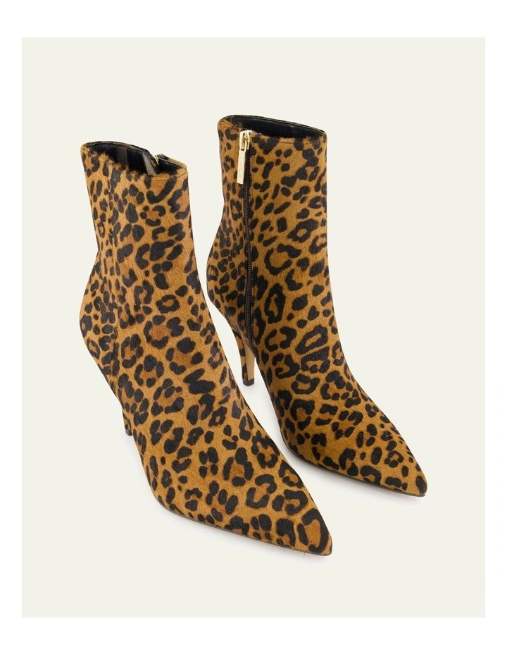 Lottie High Ankle Boots in Leopard Print image 3