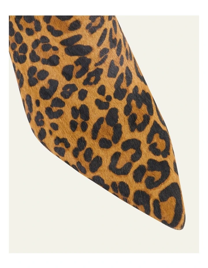 Lottie High Ankle Boots in Leopard Print image 4