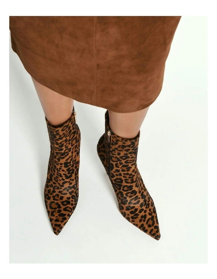 Lottie High Ankle Boots in Leopard Print image 7