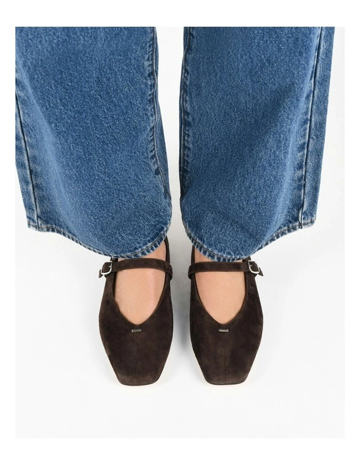 April Casual Flats in Bitter image 2