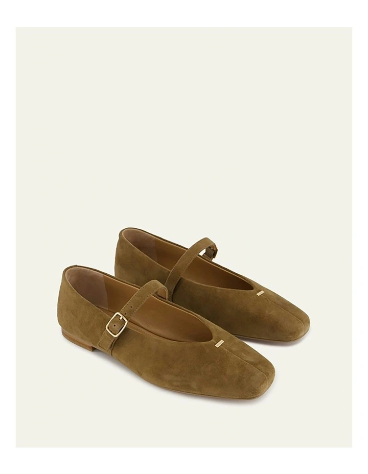 April Casual Flats in Bark image 3