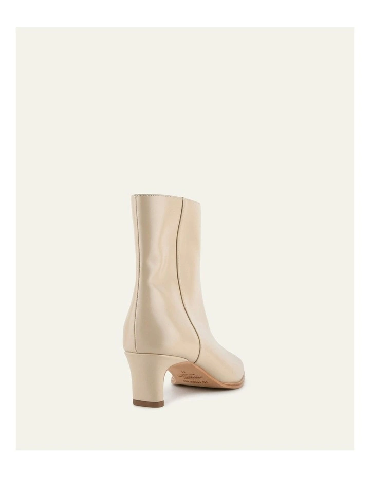 Otis Mid Ankle Boots in Sand Leather image 5