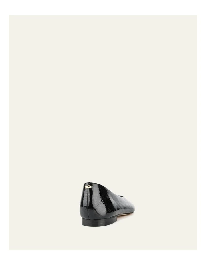 Posie Casual Flats in Black Crinkle Patent image 5