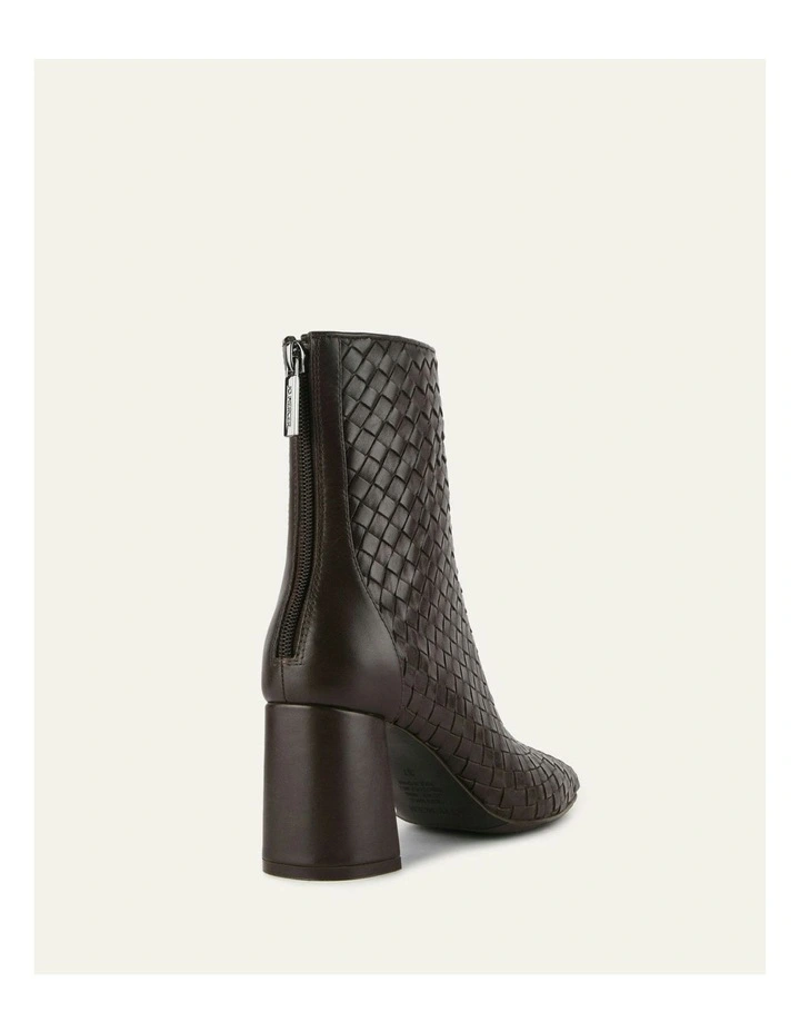 Nola Mid Cacao Leather Ankle Boots in Brown image 5