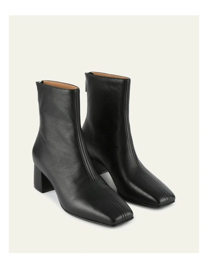Nori Mid Ankle Boots in Black image 2