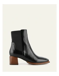 Darla Mid Ankle Boots in Black