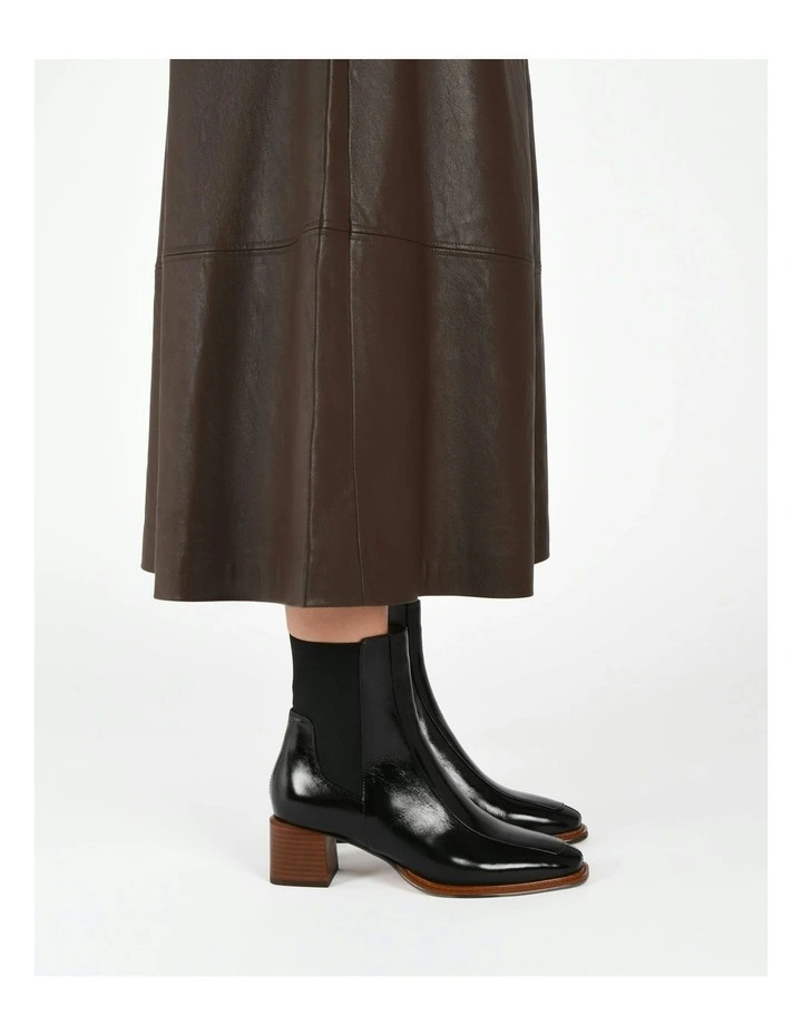 Darla Mid Ankle Boots in Black image 2