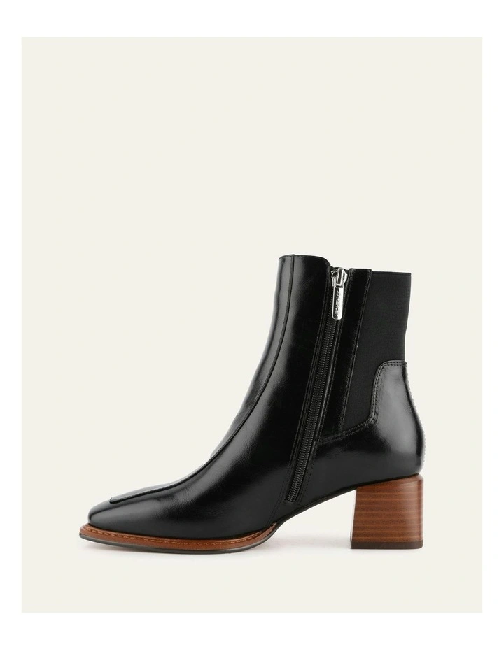 Darla Mid Ankle Boots in Black image 6