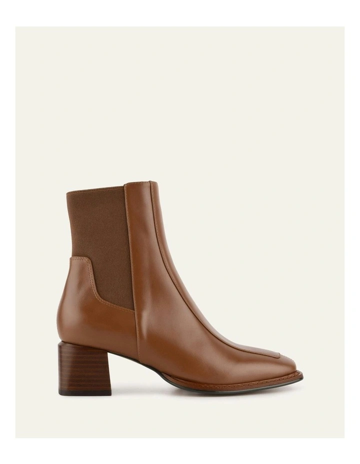 Darla Mid Ankle Boots Dark in Tan image 1