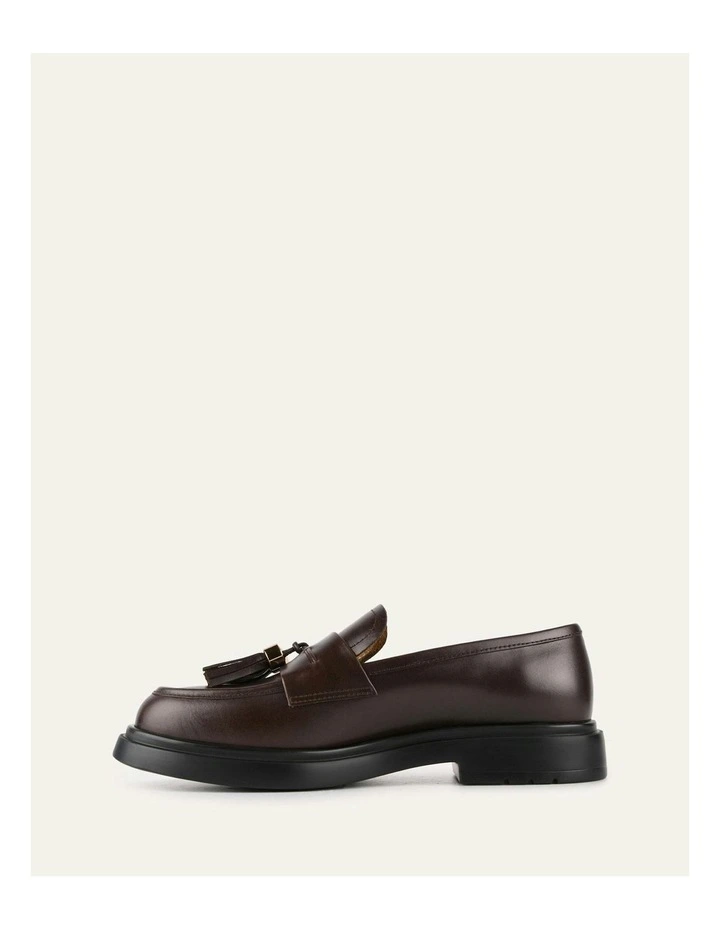 Julius Cacao Leather Loafers in Brown image 5