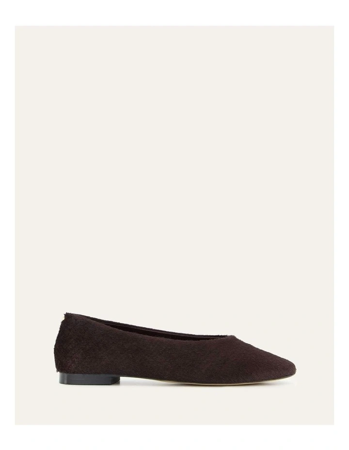 Posie Merlot Leather Ballet Flat in Black image 1