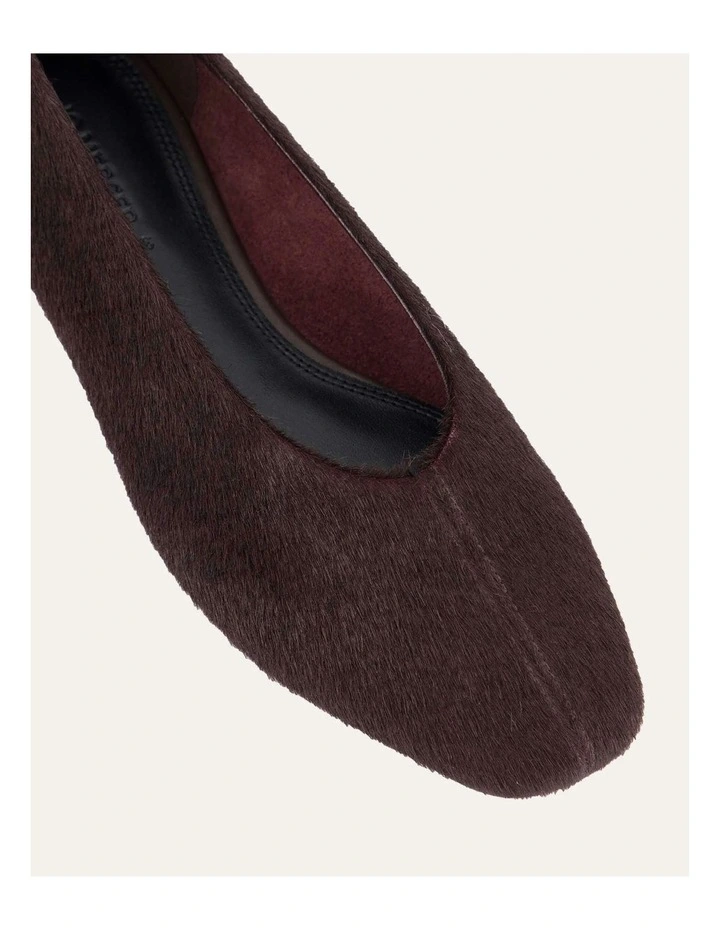Posie Merlot Leather Ballet Flat in Black image 4