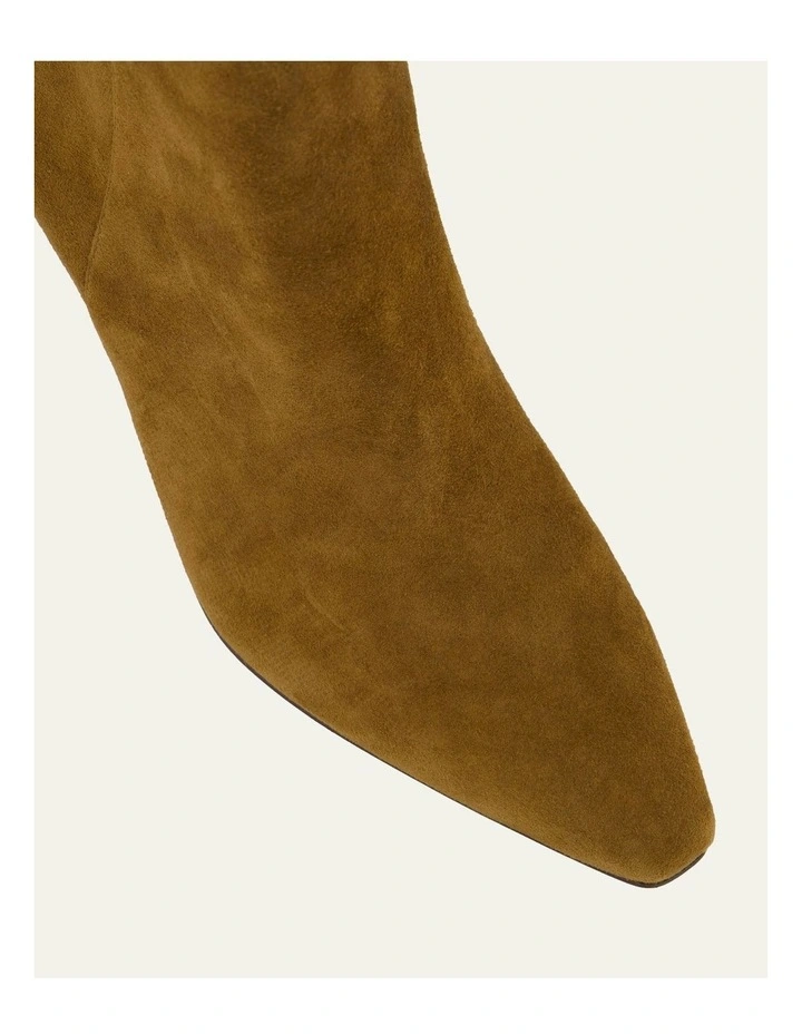 Nessie Mid Ankle Boots in Biscuit image 4