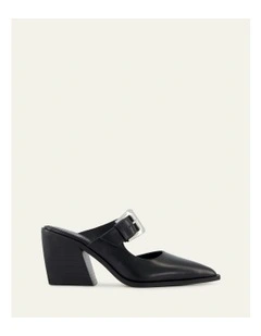 Flossy Mid Heels in Black