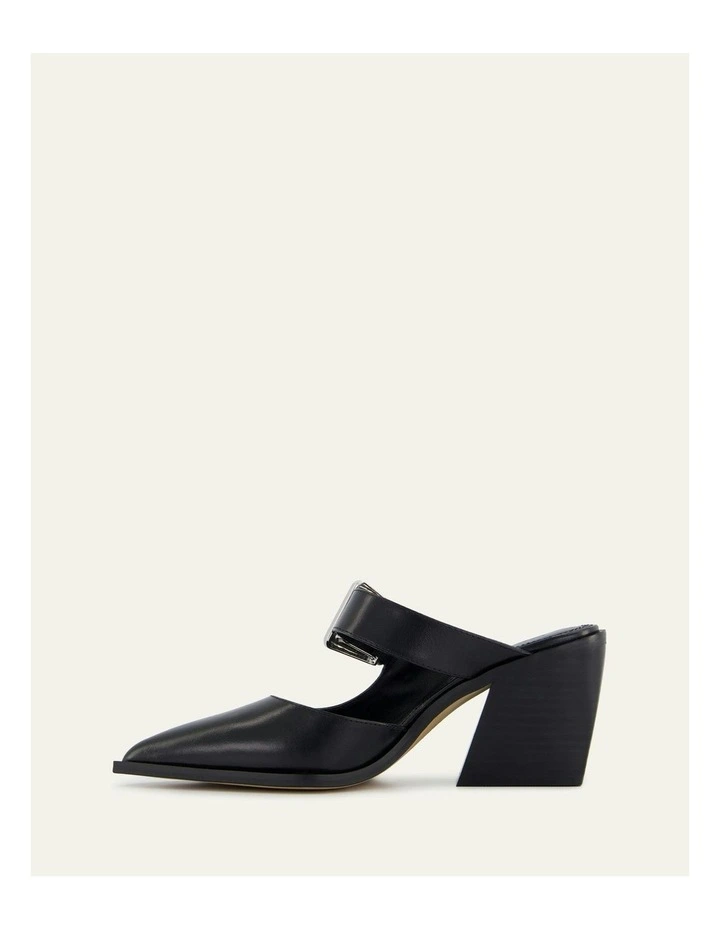 Flossy Mid Heels in Black image 6