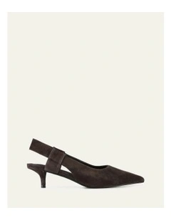 Rosa Low Heels in Bitter Chocolate
