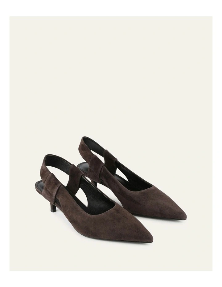 Rosa Low Heels in Bitter Chocolate image 2
