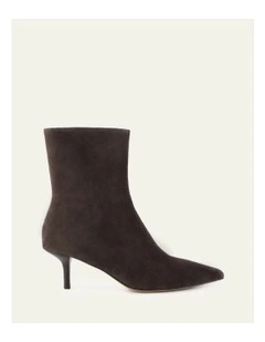 Winnie Mid Ankle Boots in Bitter Chocolate