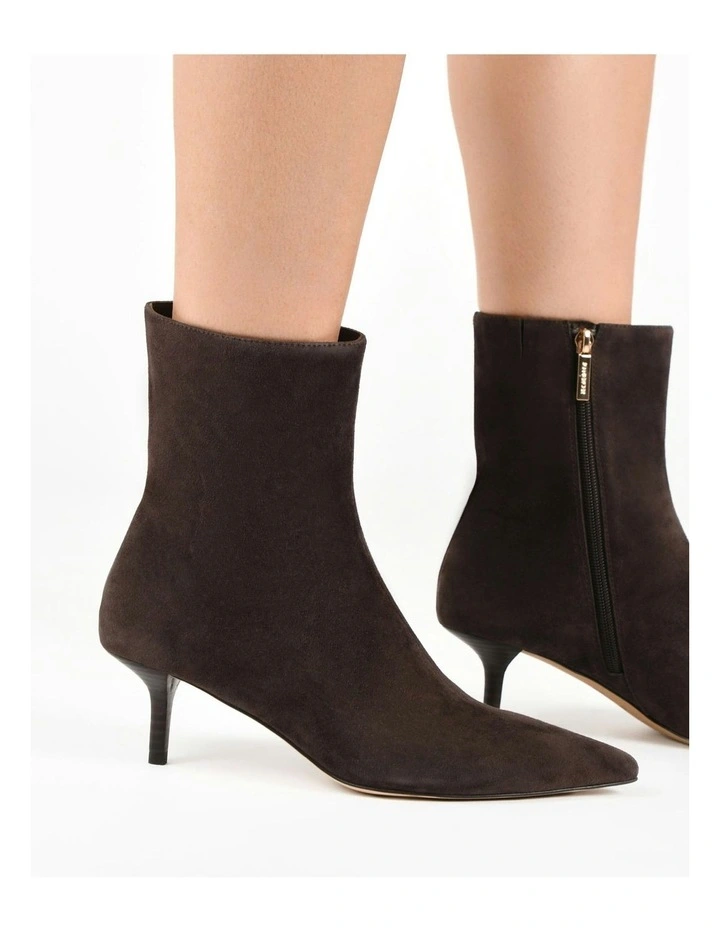 Winnie Mid Ankle Boots in Bitter Chocolate image 2