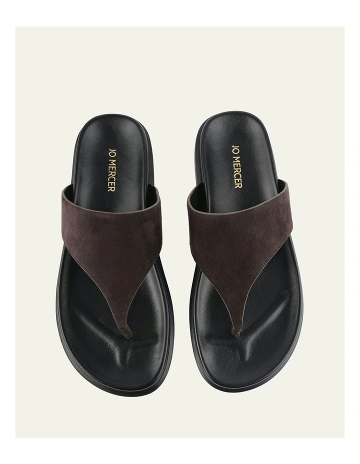 Toby Flat Sandals in Bitter Choc image 7