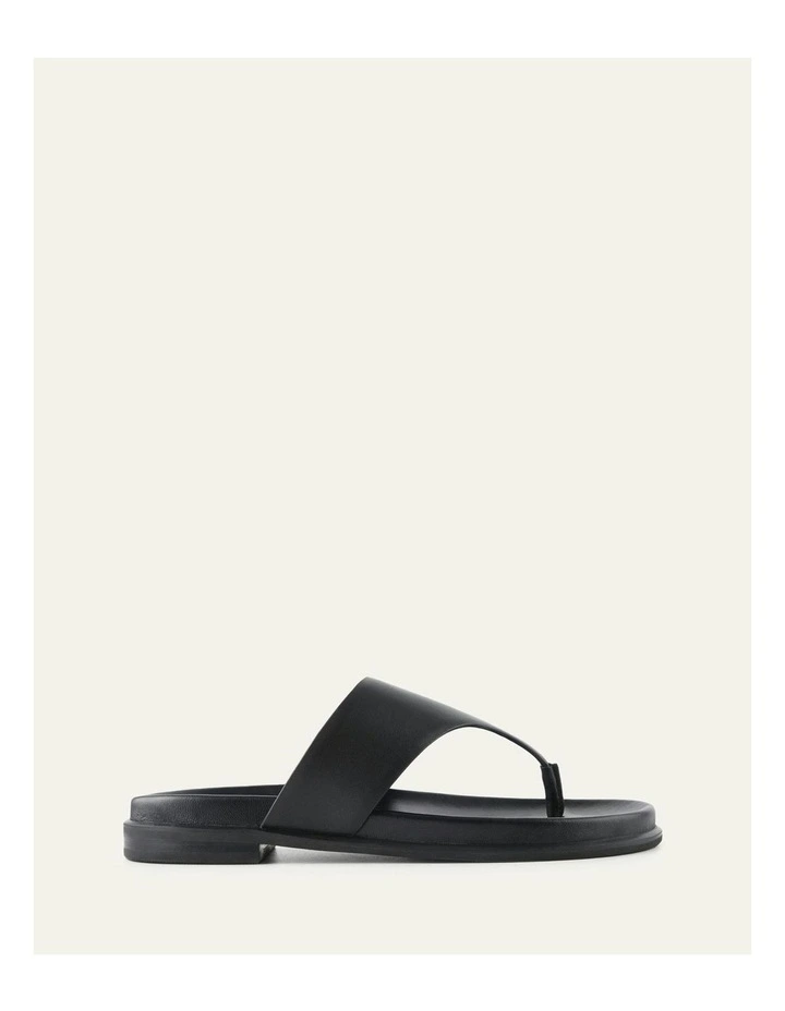 Toby Flat Sandals in Black image 1
